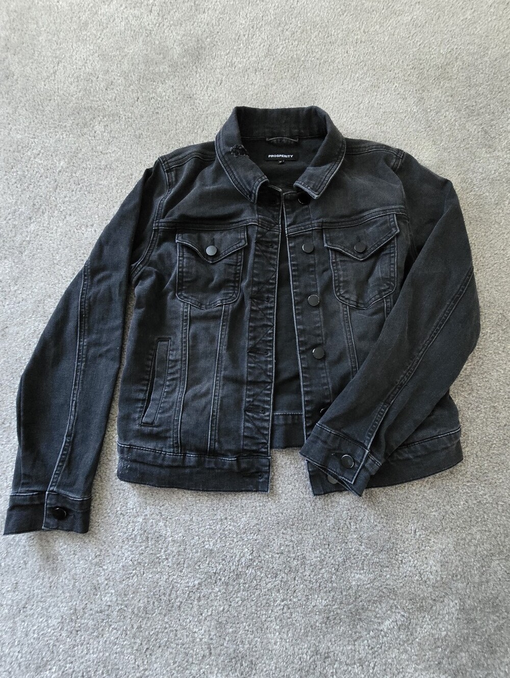 Black Jean Jacket Size Medium